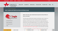 Desktop Screenshot of clas.stthom.edu